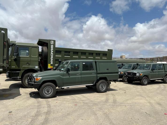 Trucks and pick-ups handed over this week in Mogadishu will benefit two battalions of the Somali National Army