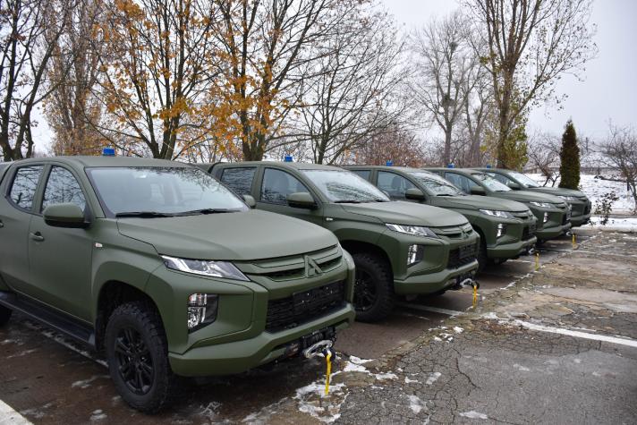 Pick-up trucks funded under EPF for the Armed Forces of the Republic of Moldova, December 2023 