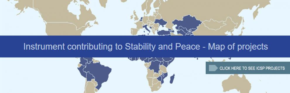 Instrument contributing to stability and peace - map of projects