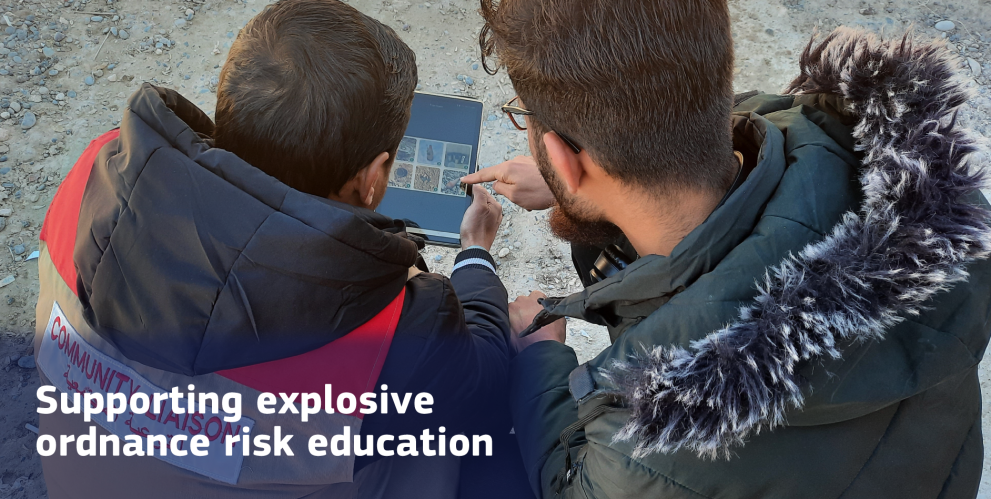 Supporting explosive ordnance risk education
